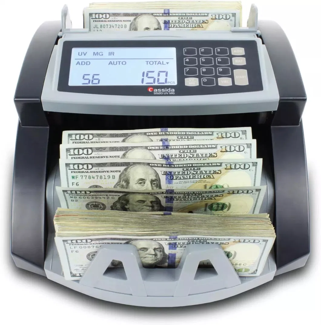 Hot Sale Money Detector Banknote Money Counter 5800d UV/Mg Detector De Billete Falso LCD Display Note Counting Machine