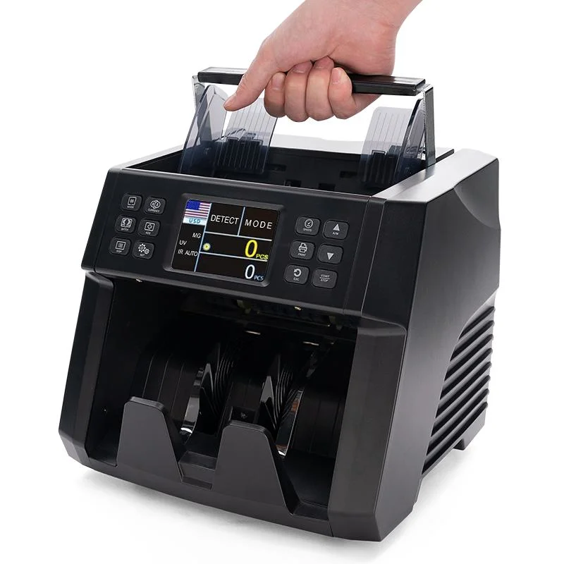 Union 0733 Money Counter Machine Multi Currency Mixed Denomination Value Counter Cis/UV/Mg/IR Counterfeit Detection Enabled Printing
