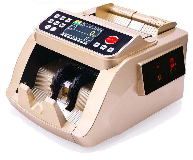 5518 Golden Color Banknote Counter, Money Counter for India Market