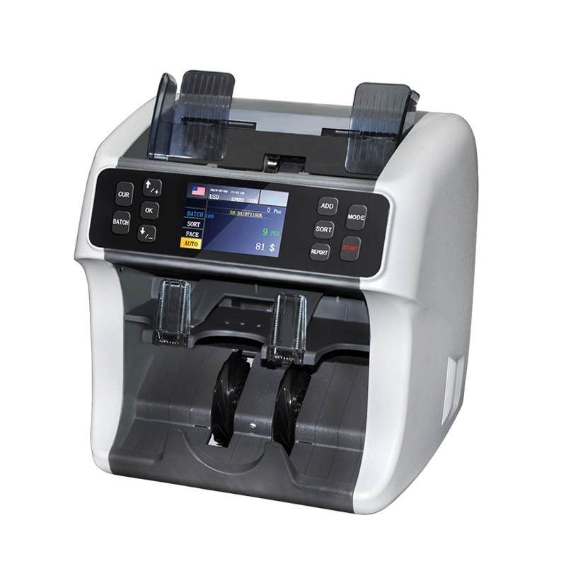 Hot Selling Professional Two Pocket Bill Multi Banknote Sorter Money Counter and Cash Currency Sorter Machine Ftwt-900