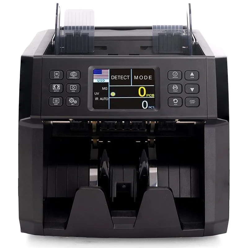 Union 0733 Money Counter Machine Multi Currency Mixed Denomination Value Counter Cis/UV/Mg/IR Counterfeit Detection Enabled Printing