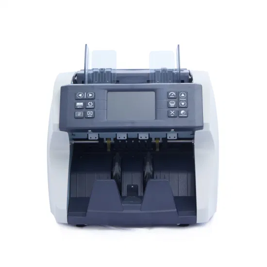 Professional Banknote Counter Top Loading Dual Cis Money Detector Mix Value Counter Cash Money Bill Counter