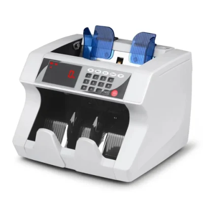 Union 1504 USD, Euro Money Counting Machine UV/Mg/IR/Dd Counterfeit Detection, Top Loading Bill Counter with Add& Batch Modes Cash Counter with LCD Disp