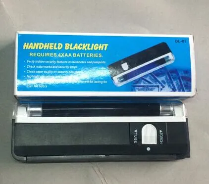 Handheld UV Light Torch with LED Flashlight Portable Money Detector Stamp Detection of Fluorescent Marks, Certificates