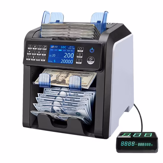 Mixed Value Banknote Money Counter Cash Counting Machine Bill Counter